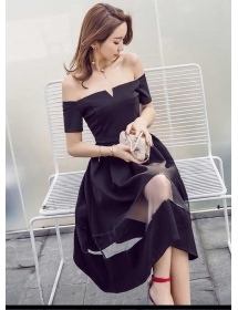 dress pesta korea D4237