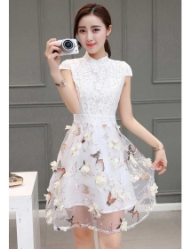 dress pesta korea D4251