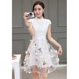 dress pesta korea D4251