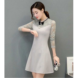 dress wanita korea D4282