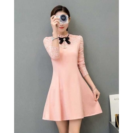 dress wanita korea D4283