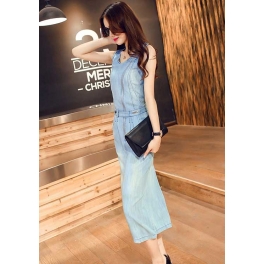 long dress denim D4322