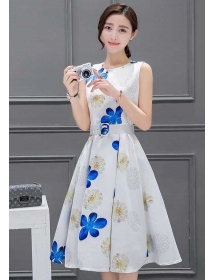 dress import motif bunga D4328