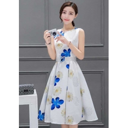 dress import motif bunga D4328
