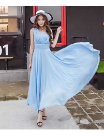 long dress chiffon D4425