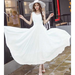 long dress chiffon D4427