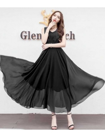 long dress chiffon D4428