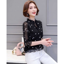 blouse polkadot import T3894